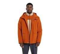 Mountain Warehouse Mens Wetlands 3 in 1 Waterproof Jacket - Rust - XXL - Rust - 96% Polyester/4% Elastane