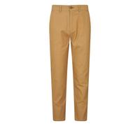 Mountain Warehouse Mens Woods Organic Cotton Chinos - Tan - 30R - Tan - 98% Organic Cotton/2% Elastane
