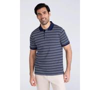 Mountain Warehouse Mens Wren Stripe Cotton Polo Shirt - Dark Blue - M - Dark Blue - 100% Organic Cotton