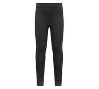 Mountain Warehouse Meribel Kids Pant - Lightweight & Breathable Warm Cotton Leggings, Boys & Girls - Winter Camping, Outdoors, Travelling & Hiking Black Kids Size 5-6 Years