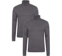 Mountain Warehouse Meribel Mens Thermal Top 2-Pack - Grey - Grey - Size: XXS