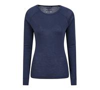 Mountain Warehouse Merino Baselayer Thermal Top for Women - Lightweight, Breathable Women's T-Shirt, Antibacterial Blouse - for Holidays in Cold Weather Winter Base Layer