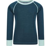 Mountain Warehouse Merino II Kids Round Neck Baselayer Top - Teal