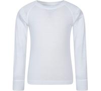Mountain Warehouse Merino II Kids Round Neck Baselayer Top - White