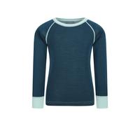 Mountain Warehouse Merino Kids Round Neck Base Layer Top Long Sleeve Stretch Tee