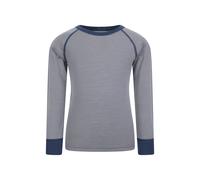 Mountain Warehouse Merino Kids Round Neck Base Layer Top Long Sleeve Stretch Tee