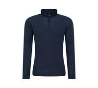 Mountain Warehouse Merino Mens Zip Neck Base Layer Top | Lightweight & Comfortable Merino Wool Long Sleeve T-shirt for Longer Wears, Thermal Underlayer for Winter & Everyday Wear