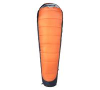Mountain Warehouse Microlite 1400 Right Zip Winter Mummy Sleeping Bag - Fiery Coral - 215cm
