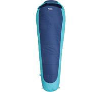 Mountain Warehouse Microlite 500 Mummy Mid 2/3 Season Sleeping Bag with Inner Pocket, 14cm x 35cm when packed - For Camping, Trekking & Outdoors Blue Right Handed Zip - Regular length (200cm)