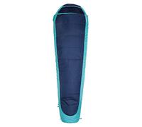 Mountain Warehouse Microlite 500 Mummy Mid 2/3 Season Sleeping Bag with Inner Pocket, 14cm x 35cm when packed - For Camping, Trekking & Outdoors Blue Left Handed Zip - Regular Length (200cm)