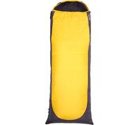 Mountain Warehouse Microlite 500 Square Sleeping Bag - 2/3 Season Camping Bag with Inner Pocket - For Spring Summer, Festivals & Outdoors Dark Grey Left Handed Zip - Long Length (215cm)