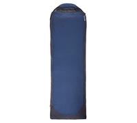 Mountain Warehouse Microlite 500 Square Sleeping Bag - 2/3 Season Camping Bag with Inner Pocket - For Spring Summer, Festivals & Outdoors Dark Blue Right Handed Zip - Long length (215cm)