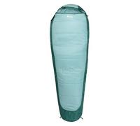 Mountain Warehouse Microlite 700 Sleeping Bag - Double Layered Mummy Shaped Bag with two way Zip - All Season Camping, Hiking, Trekking & Outdoors Dark Teal Left Handed Zip - Regular Length (200cm)