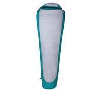 Mountain Warehouse Microlite 950 Sleeping Bag -17x43cm, 3 Season, Mummy Shape Camping Bag - For Spring Summer Grey Left Handed Zip - Long Length (215cm)