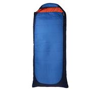 Mountain Warehouse Microlite 950 Square Sleeping Bag - Compact Camping Sleep Bag, Lightweight, Ripstop Fabric - Best for Trekking, Travelling, Hiking Blue Left Handed Zip - Long Length (215cm)
