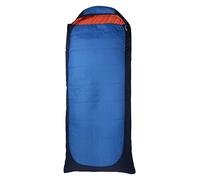 Mountain Warehouse Microlite 950 Square Sleeping Bag - Compact, Lightweight, Ripstop Fabric - Trekking, Travelling, Hiking, Camping Blue Left Handed Zip - Long Length (215cm)