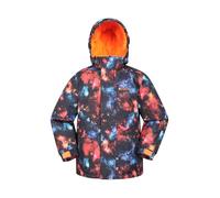 Mountain Warehouse Mogal Kids Printed Ski Jacket | Comfortable Snowproof & Fleece Lined Winter Coat with Hood, Multi-Pockets & Adjustable Cuffs for Custom Fit, For Snowboarding