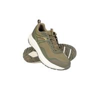 Mountain Warehouse Momentum Men’s Waterproof Trail Running Shoes - Durable Sneakers with Breathable Mesh, Cushioned Footbed - Spring Summer, Hiking & Outdoors Khaki Adult Shoe Size 9
