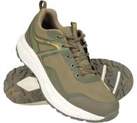 Mountain Warehouse Momentum Mens Waterproof Trail Running Shoes - Green - Green - Size: 10