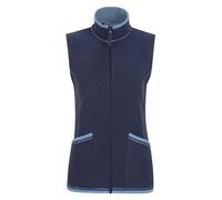 Mountain Warehouse Montana Womens Full Zip Gilet - Lightweight & Breathable Thermal Micro Fleeced Ladies Vest - Autumn, Winter Camping, Outdoors, Travelling & Hiking Navy Women's Size 10