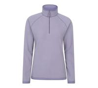 Mountain Warehouse Montana Womens Microfleece - Breathable Ladies Sweater, Quick Drying Pullover, Warm Fleece Jacket, Half Zip - Spring Summer, Travelling Dusky Purple Women's Size 18
