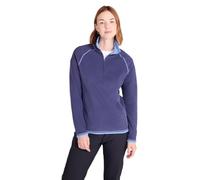 Mountain Warehouse Montana Womens Microfleece - Breathable Ladies Sweater, Quick Drying Pullover, Warm Fleece Jacket, Half Zip - Spring Summer, Travelling Navy Women's Size 10