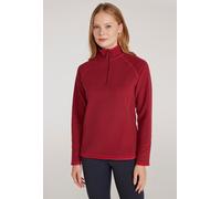 Mountain Warehouse Montana Womens Microfleece - Breathable Ladies Sweater, Quick Drying Pullover, Warm Fleece Jacket, Half Zip - For Spring Summer, Travelling, Outdoors Dark Red Women's Size 20