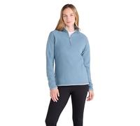 Mountain Warehouse Montana Womens Microfleece - Breathable Ladies Sweater, Quick Drying Pullover, Warm Fleece Jacket, Half Zip - For Spring Summer, Travelling, Outdoors Corn Blue Women's Size 4