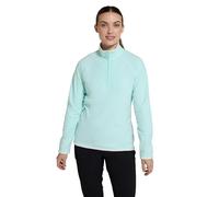 Mountain Warehouse Montana Womens Microfleece - Breathable Ladies Sweater, Quick Drying Pullover, Warm Fleece Jacket, Half Zip - Spring Summer, Travelling Mint - Unicorn Women's Size 10
