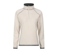 Mountain Warehouse Montana Womens Microfleece - Breathable Ladies Sweater, Quick Drying Pullover, Warm Fleece Jacket, Half Zip - Spring Summer, Travelling Cream Women's Size 16