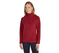 Mountain Warehouse Montana Womens Microfleece - Breathable Ladies Sweater, Quick Drying Pullover, Warm Fleece Jacket, Half Zip - For Spring Summer, Travelling, Outdoors Dark Red Women's Size 16