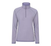 Mountain Warehouse 'Montana' Womens Microfleece Jacket Half Zip Breathable Quick Dry Sweater Purple - Size 20 UK