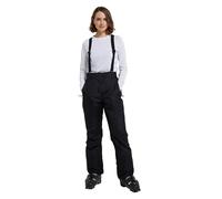 Mountain Warehouse Moon Womens Ski Pants - Isotherm, Microfibre Insulated & Snowproof Trousers, Adjustable Waist & Detachable Braces - for Skiing, Snowboarding Black Women's Size 14