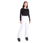 Mountain Warehouse Moon Womens Ski Pants - Isotherm, Microfibre Insulated & Snowproof Trousers, Adjustable Waist & Detachable Braces - for Skiing, Snowboarding White Women's Size 18