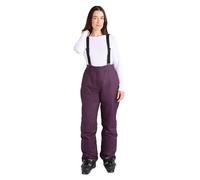 Mountain Warehouse Moon Womens Ski Pants - Isotherm, Microfibre Insulated & Snowproof Trousers, Adjustable Waist & Detachable Braces - for Skiing, Snowboarding Dark Purple Women's Size 10
