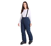 Mountain Warehouse Moon Womens Ski Pants - Isotherm, Microfibre Insulated & Snowproof Trousers, Adjustable Waist & Detachable Braces - for Skiing, Snowboarding Navy Women's Size 22