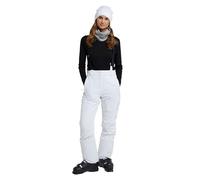 Mountain Warehouse Moon Womens Slim Leg Ski Pant - Water-Resistant Trousers in Rip Stop Fabric with Detachable Braces & Ankle Zips - Best for Skiing & Winter Sports