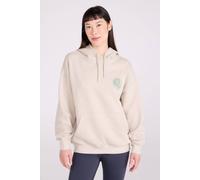 Mountain Warehouse 'mountain Collage' Adjustable Hood Warm Printed Relaxed Fit Hoodie In Beige Beige 10