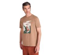 Mountain Warehouse Mountain Sketch Men’s T-Shirt - Lightweight Cotton Tee, Breathable Fabric for Casual Adventures and Daily Wear - Spring, Summer & Outdoors Rust L