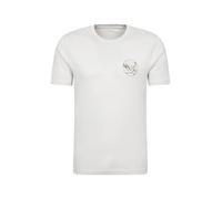 Mountain Warehouse Mountain Valley Mens Cotton T-Shirt - Lightweight, Breathable & UV Protect Casual Tee - Autumn, Winter Outdoors, Holiday, Walking, Hiking Beige 3XL