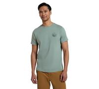 Mountain Warehouse Mountain Valley Mens Cotton T-Shirt - Lightweight, Breathable & UV Protect Casual Tee - Autumn, Winter Outdoors, Holiday, Walking, Hiking Light Khaki XS