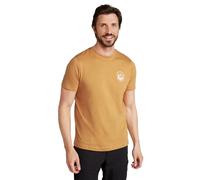 Mountain Warehouse Mountain Valley Mens Cotton T-Shirt - Lightweight, Breathable & UV Protect Casual Tee - Autumn, Winter Outdoors, Holiday, Walking, Hiking Mustard 4XL
