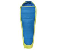 Mountain Warehouse Mummy Shaped Microlite 1400 Sleeping Bag - 3/4 Season, Insulated Camping Bag - Best for Spring Summer Blue Right Handed Zip - Regular length (200cm)