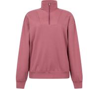 Mountain Warehouse Naiper Womens Zip Neck Drop Shoulder Sweatshirt - Pink - Pink - Size: 8