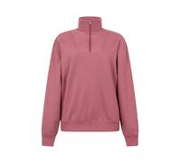 Mountain Warehouse Naiper Womens Zip Neck Drop Shoulder Sweatshirt Pink Women's Size 18