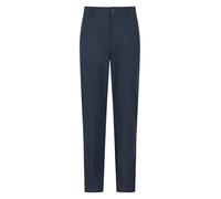 Mountain Warehouse Nature Mens Chino Stretch Trousers - UV Protected, Water Resistant, Comfy & Soft Bottoms, Everyday Wear - Spring, Summer Walking, Hiking, Outdoors Navy W40