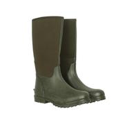 Mountain Warehouse Neoprene Mucker Casual Mens Wellies - Waterproof & Easy Wipe Clean, Sturdy Wellington Boots - for Rain, Mud, Snow, Walking & Festivals Khaki Adult Shoe Size 8