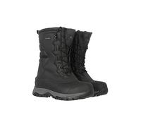 Mountain Warehouse Nevis Extreme Mens Snow Boots - Waterproof, Suede Upper, Thinsulate Lining, IsoTherm - Best for Winter Skiing, Sports, Walking & Outdoors Jet Black 9 UK