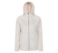 Mountain Warehouse Nevis Full Zip Womens Fleece Jacket - Lightweight, Compact & Breathable Coat with Pockets - For Spring Summer Walking &Travelling Beige Women's Size 12