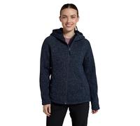 Mountain Warehouse Nevis Full Zip Womens Fleece Jacket - Lightweight, Compact & Breathable Coat with Pockets - For Spring Summer Walking &Travelling Navy Women's Size 22
